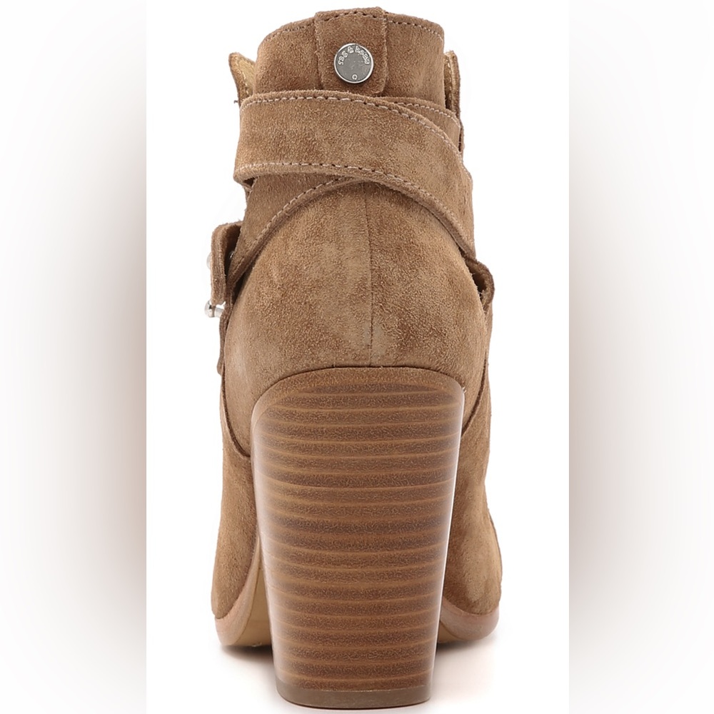 Rag & Bone Harrow Booties 36.5 Camel Suede - image 3